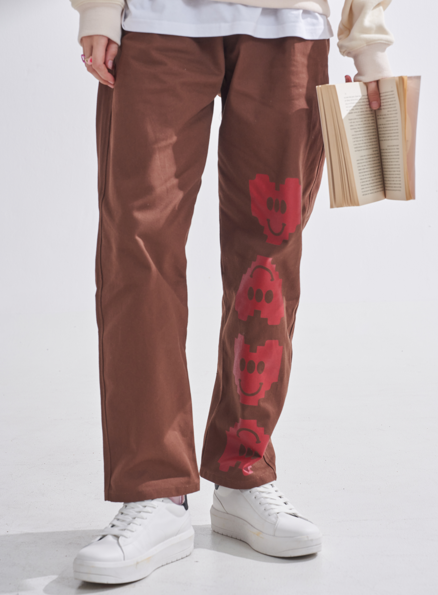 Multi Heart - Brown Pant